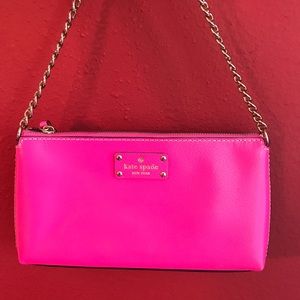 Classic Pink Kate Spade Clutch (larger size)